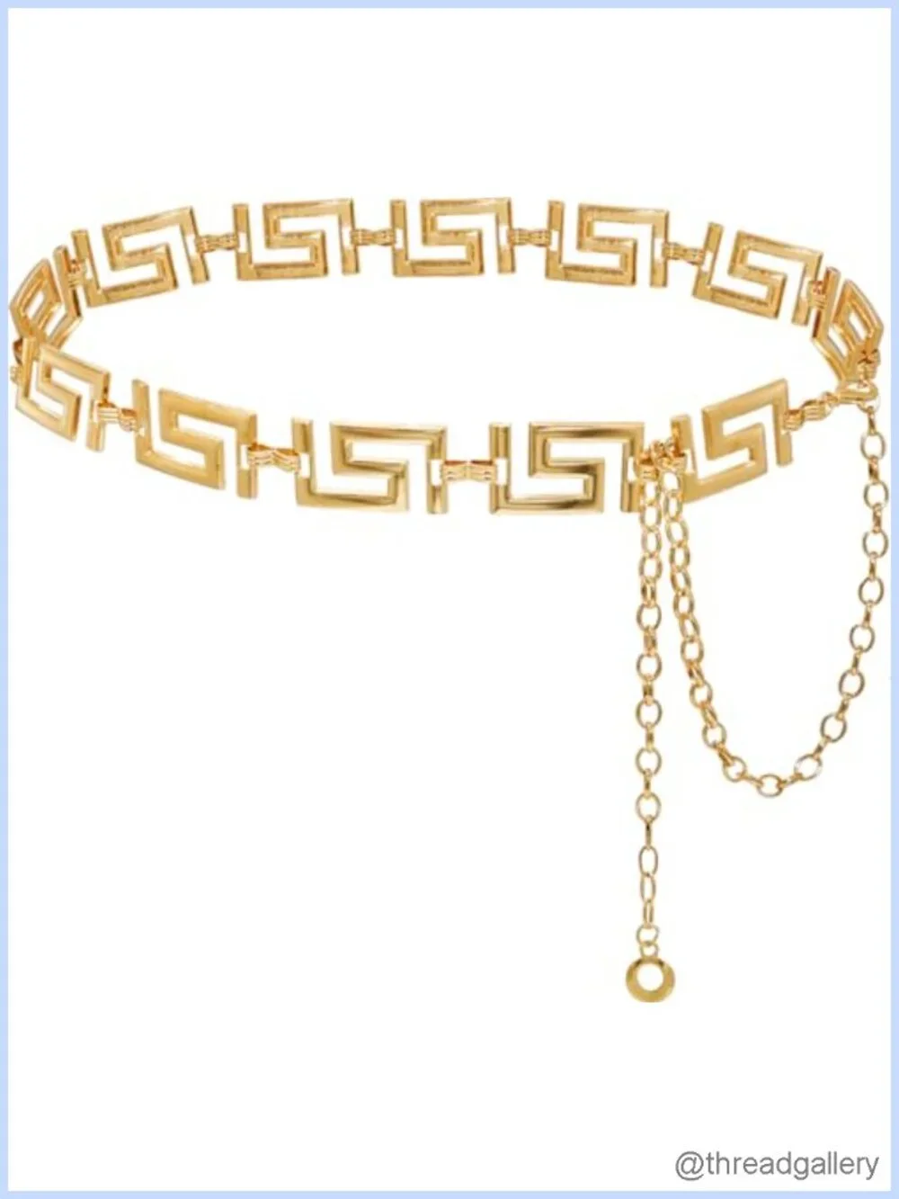 Women's Alloy Waist Chain Adjustable Belt for Dresses